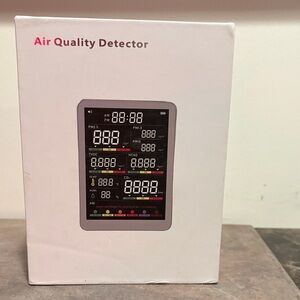 Source Unknown Air Quality Detector with Black and Red Display